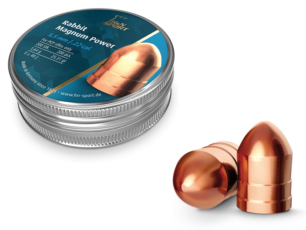 H&N Rabbit Magnum Power 5.50mm Luchtdruk Kogeltjes blikje 200